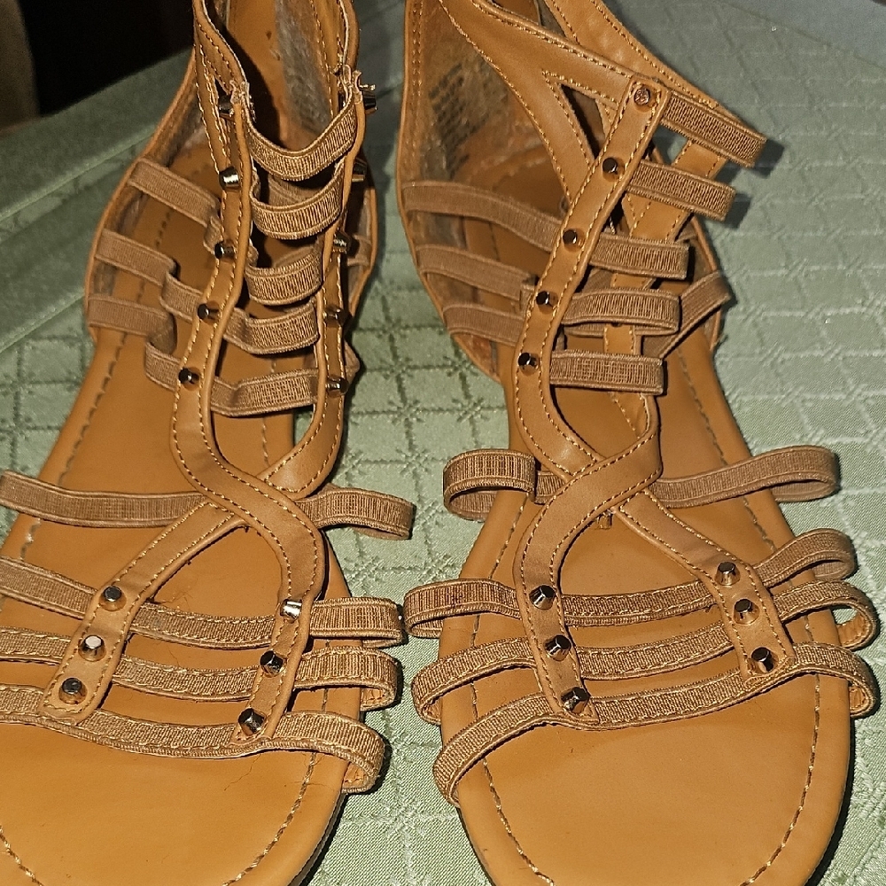 Brash Women's Camel Gladiator         Sandals Size 8